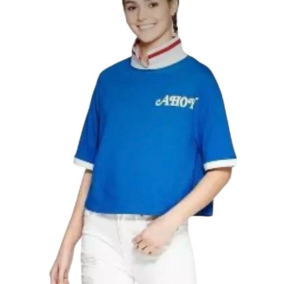 Stranger Things (Scoops) AHOY Cropped Polo, Size L - Picture 1 of 9